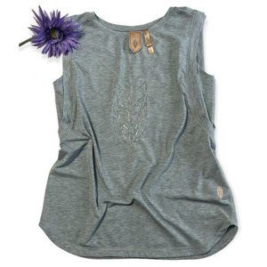 Women's Gray Muscle Tee